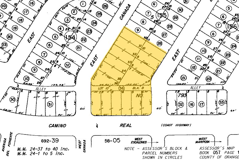 801 N El Camino Real, San Clemente, CA à vendre - Plan cadastral - Image 2 de 8