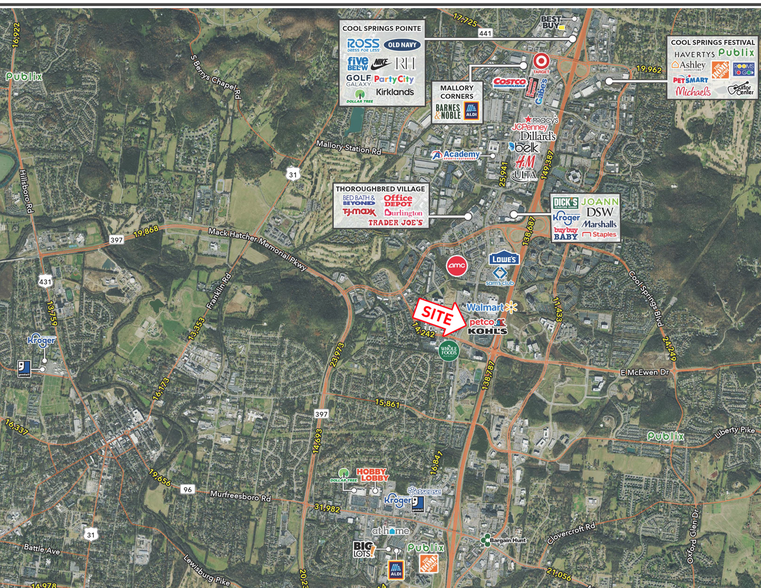 300 Spring Creek Dr, Franklin, TN for lease - Aerial - Image 1 of 1