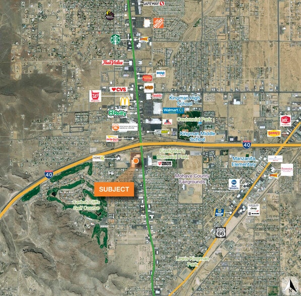 3153 N Stockton Hill Rd, Kingman, AZ for lease - Aerial - Image 3 of 3