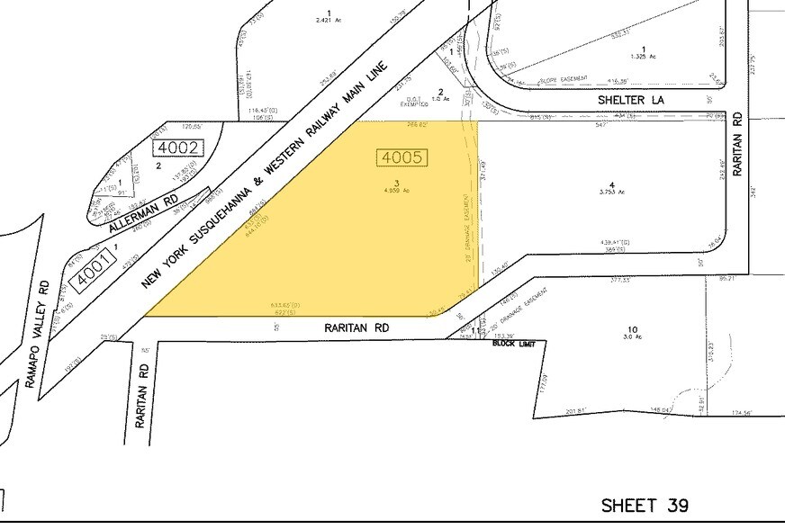 1 Raritan Rd, Oakland, NJ à louer - Plan cadastral - Image 2 de 15