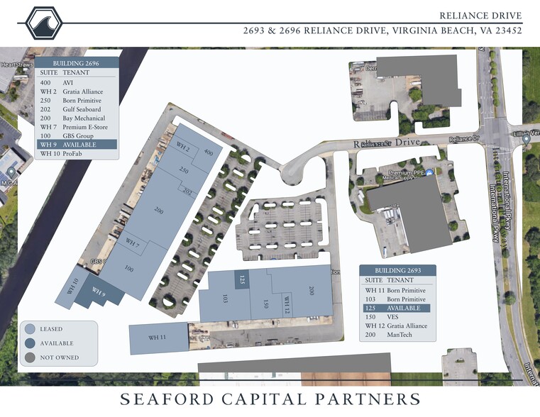 2693 Reliance Dr, Virginia Beach, VA for lease - Site Plan - Image 1 of 3