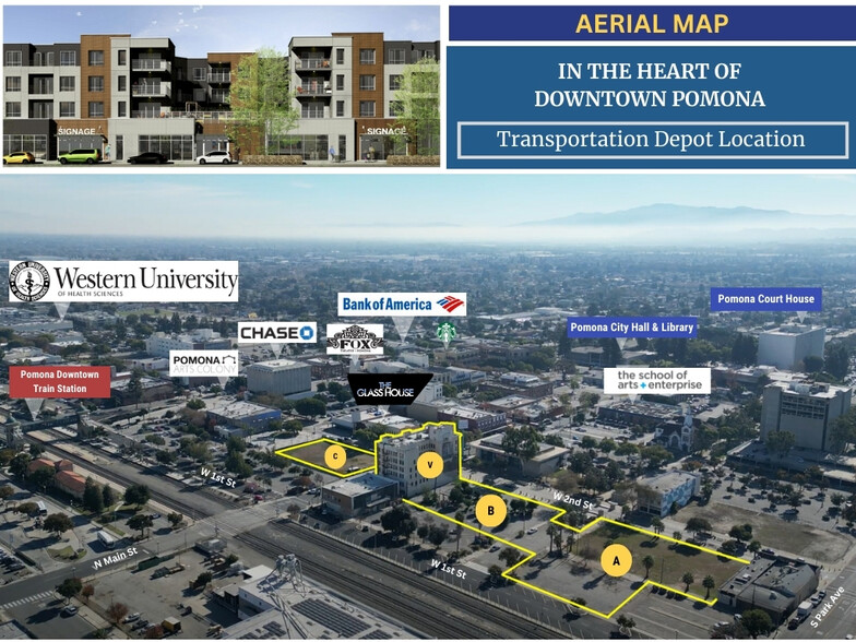 301 W 2nd St, Pomona, CA for sale - Site Plan - Image 3 of 9