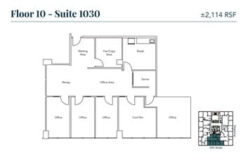 1970 Broadway, Oakland, CA à louer Plan d’étage- Image 1 de 1