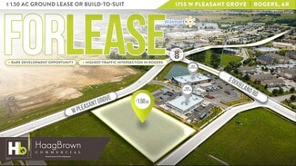 Plus de détails pour 1755 Pleasant Grove rd, Rogers, AR - Terrain à louer