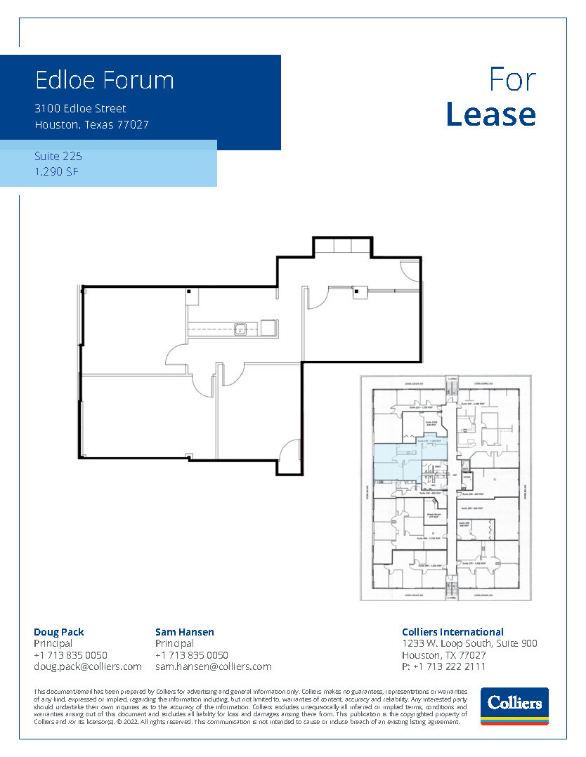 3100 Edloe St, Houston, TX à louer Plan d  tage- Image 1 de 1