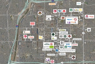 16493 Paramount Blvd, Paramount, CA - AÉRIEN  Vue de la carte