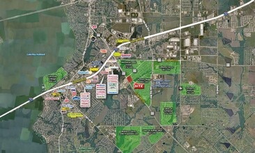 SWC SH-276 & S Goliad St, Rockwall, TX - Aerial map view