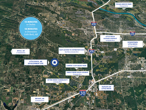 NWC of Sullivan Road, Little Rock, AR - aerial  map view