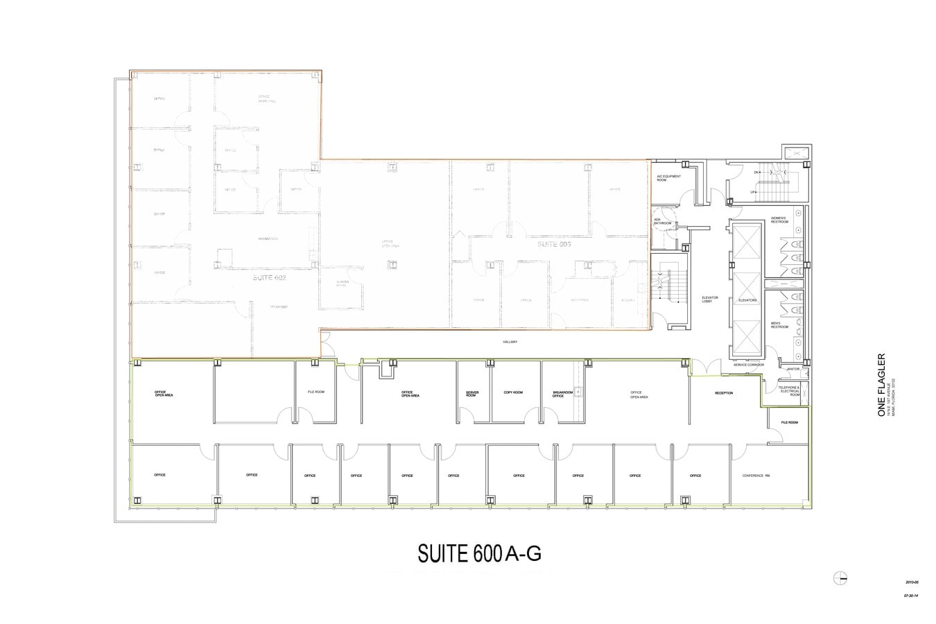 14 NE 1st Ave, Miami, FL 33132 - Unité 600 A-G - - Plan d’étage - Image 2 of 2