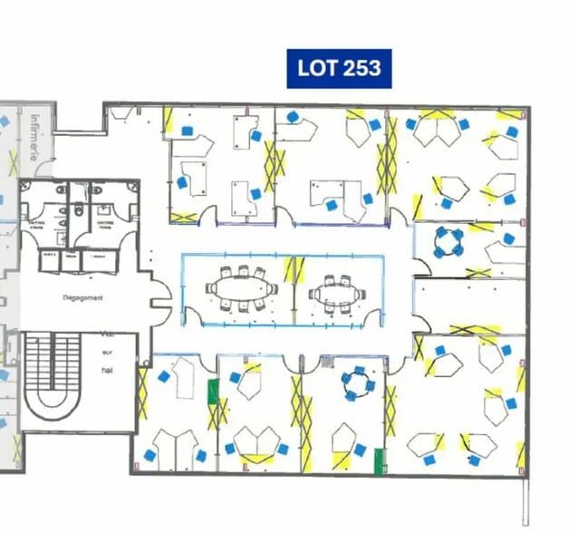 Office in Mérignac for lease - Floor Plan - Image 1 of 3
