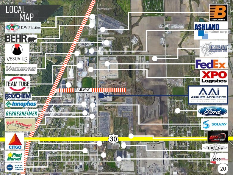 1001 State St, Chicago Heights, IL à vendre - Aérien - Image 2 de 2