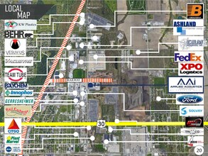 1001 State St, Chicago Heights, IL - AÉRIEN Vue de la carte