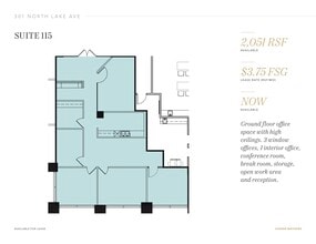 301 N Lake Ave, Pasadena, CA for lease Floor Plan- Image 1 of 1