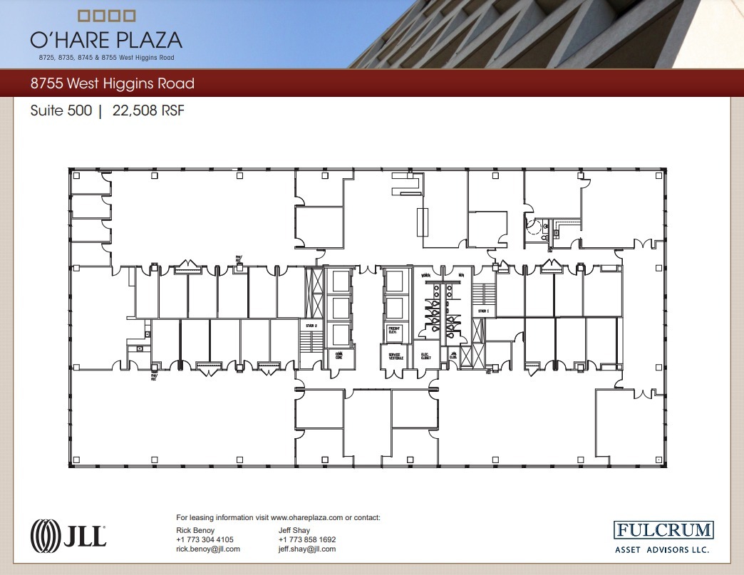 8725 W Higgins Rd, Chicago, IL à louer Plan d  tage- Image 1 de 1