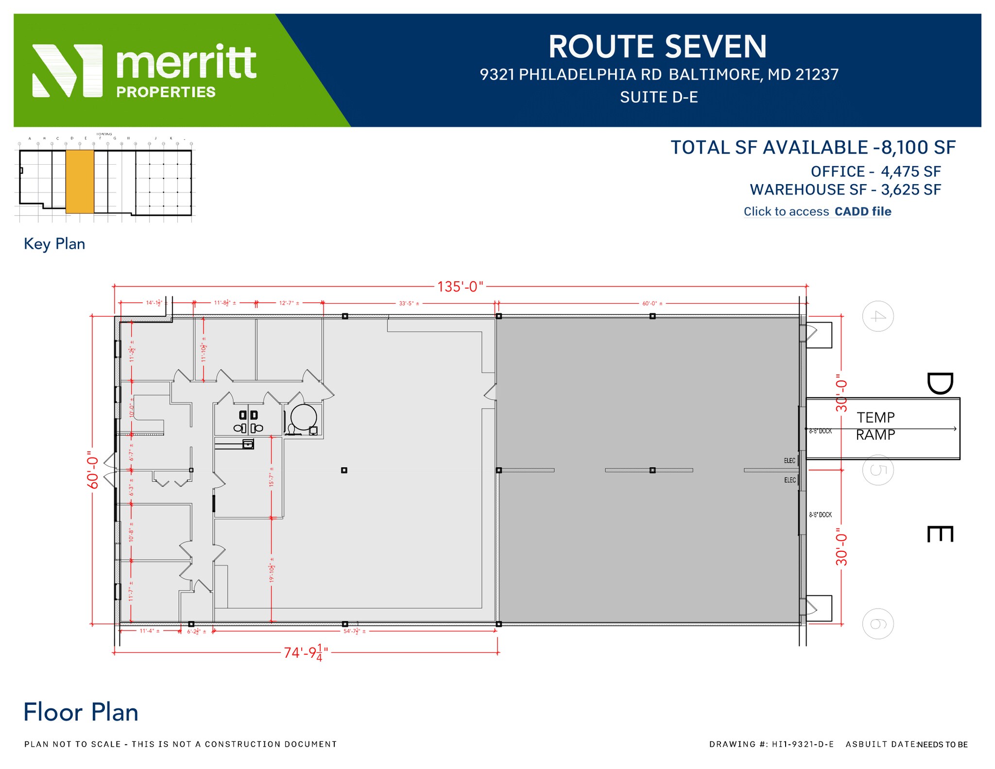 9321 Philadelphia Rd, Rosedale, MD for lease Floor Plan- Image 1 of 1