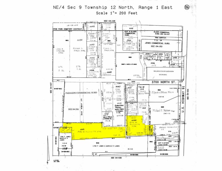 208 3600 N, Hyde Park, UT à vendre - Plan cadastral - Image 3 de 3