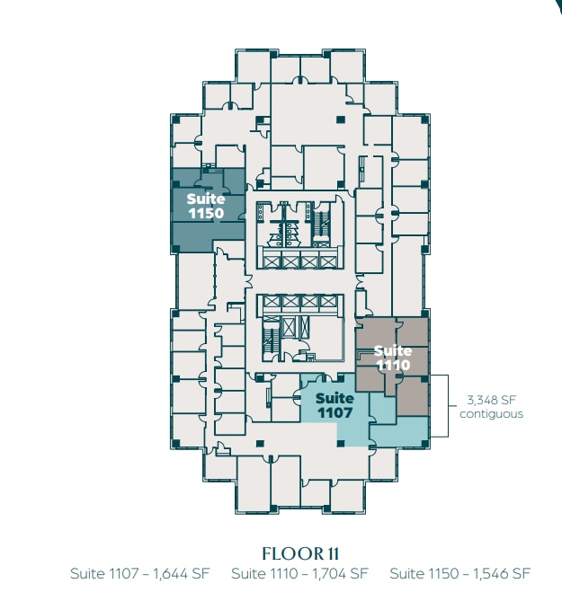 951 E Byrd St, Richmond, VA à louer Plan d’étage- Image 1 de 1