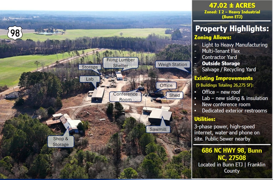 686 NC 98 Hwy E, Bunn, NC à vendre - Photo du bâtiment - Image 2 de 5