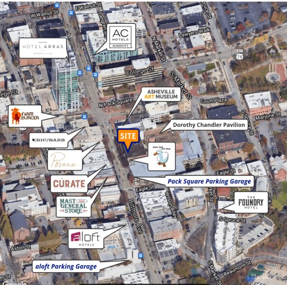 22 S Pack Sq, Asheville, NC à louer - Aérien - Image 3 de 18