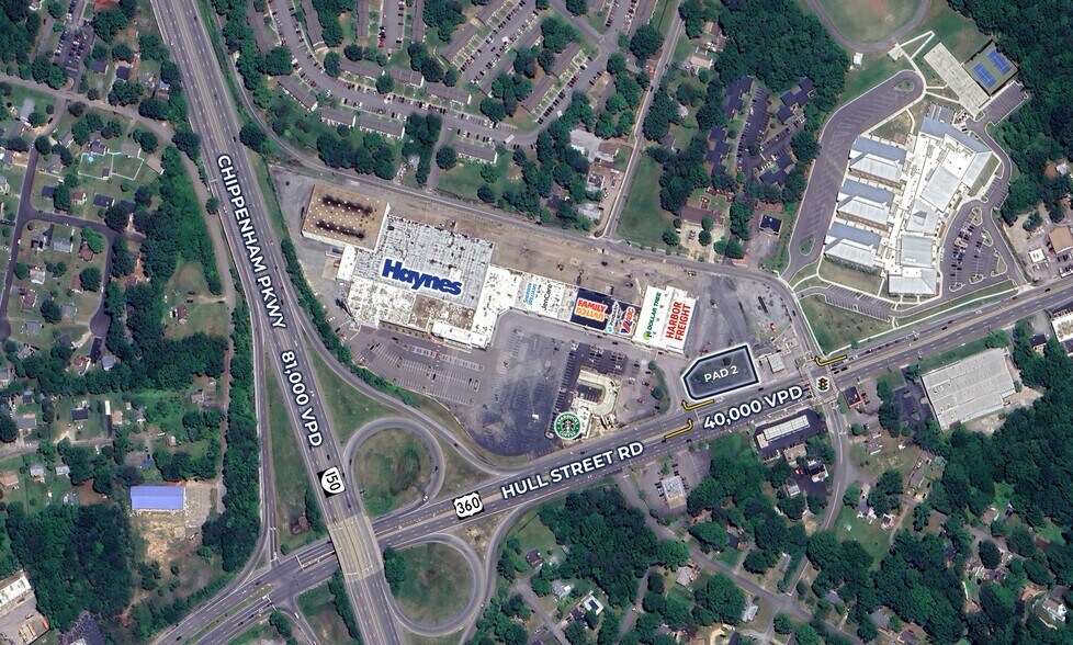 6410 Hull St Rd, Richmond, VA à louer - Photo du bâtiment - Image 1 de 2