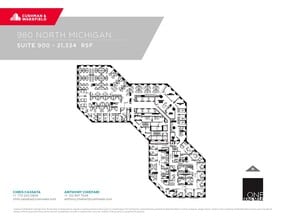 980 N Michigan Ave, Chicago, IL à louer Plan d’étage- Image 1 de 1