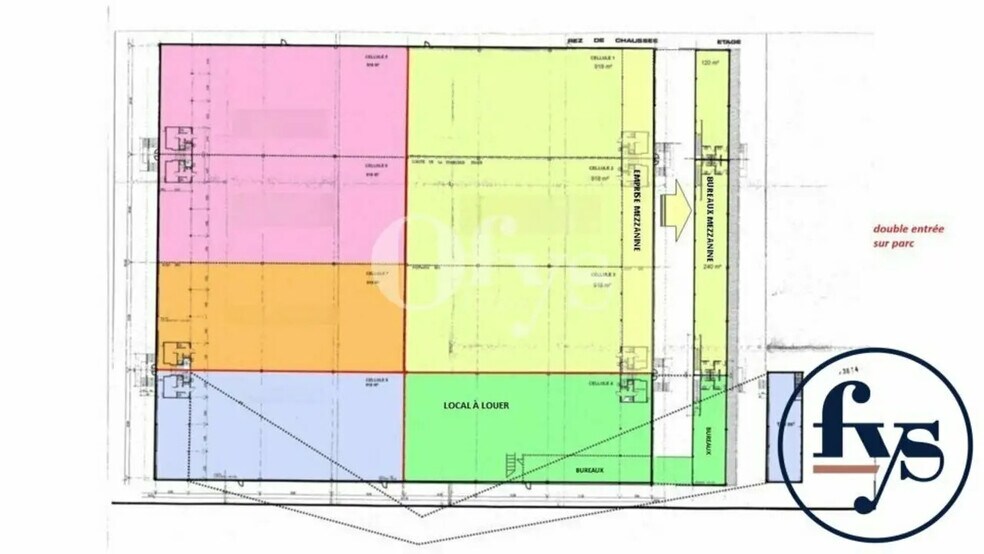 Industrial in Chassieu for lease - Floor Plan - Image 2 of 2