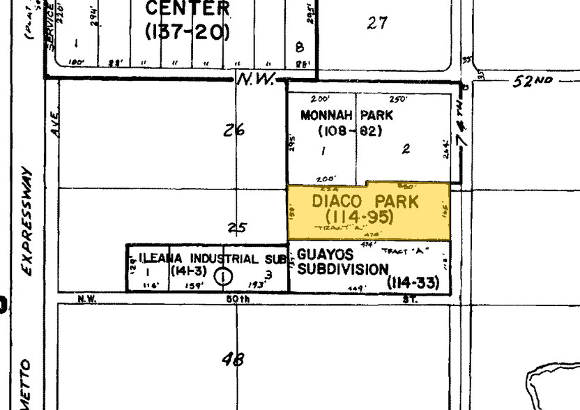 5052-5094 NW 74th Ave, Miami, FL for lease - Plat Map - Image 3 of 7