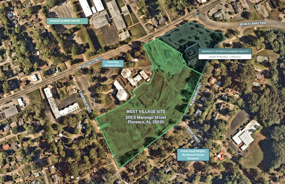 205 Marengo St, Florence, AL à louer - Aérien - Image 2 de 5