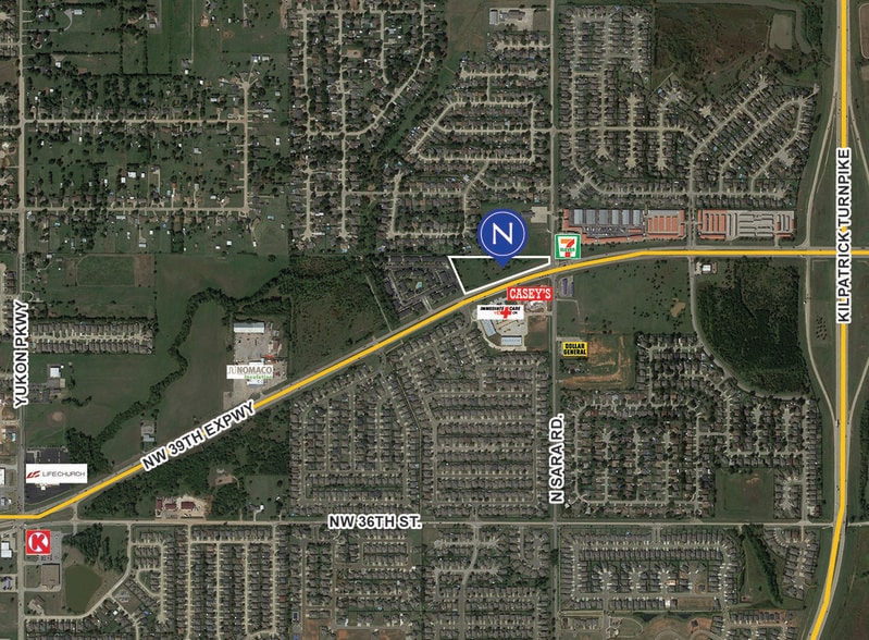 NW 39th Expy, Yukon, OK for sale - Aerial - Image 1 of 1