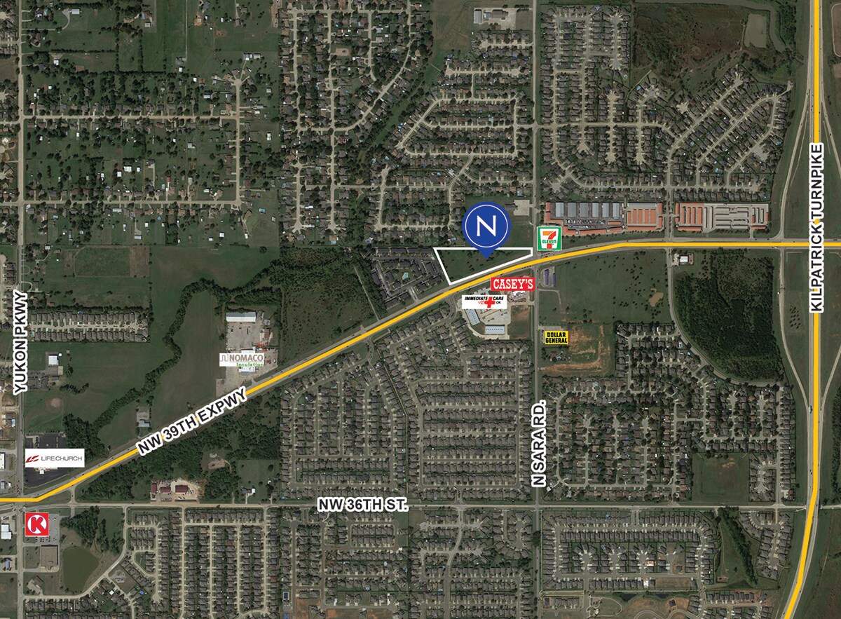 NW 39th Expy, Yukon, OK à vendre Aérien- Image 1 de 2