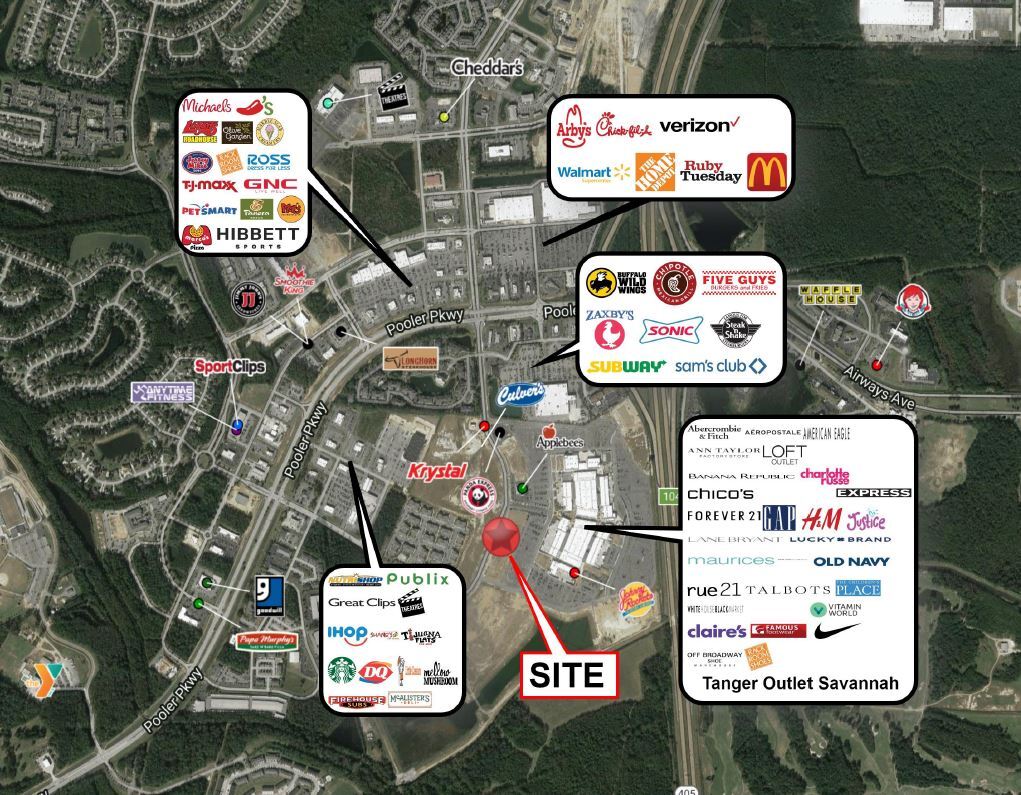 240 Tanger Outlets Blvd, Pooler, GA à vendre Aérien- Image 1 de 1