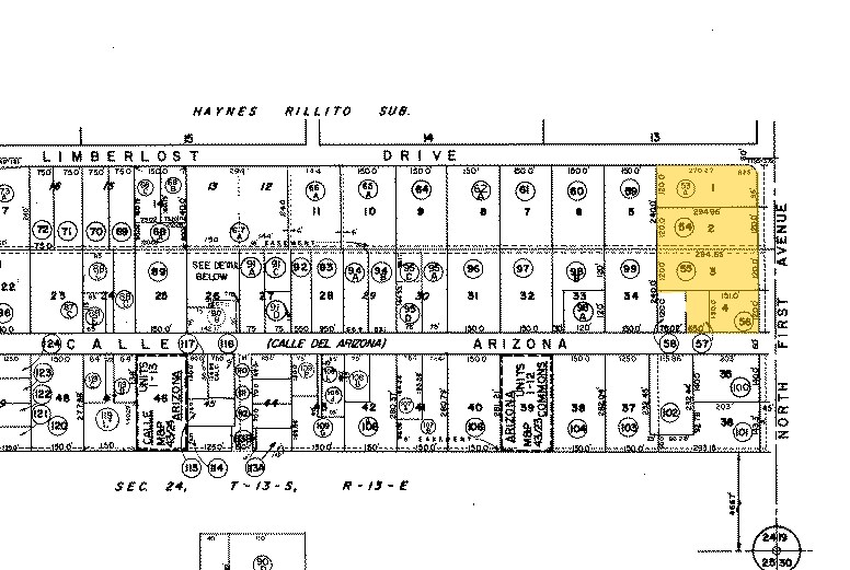 4101 N 1st Ave, Tucson, AZ à vendre - Plan cadastral - Image 2 de 4