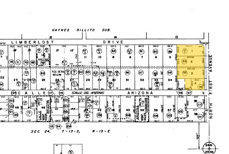 4101 N 1st Ave, Tucson, AZ for sale - Plat Map - Image 2 of 4