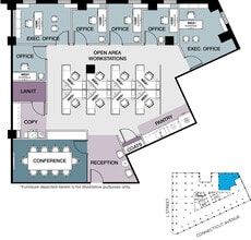 1025 Connecticut Ave NW, Washington, DC à louer Plan d’étage- Image 1 de 1