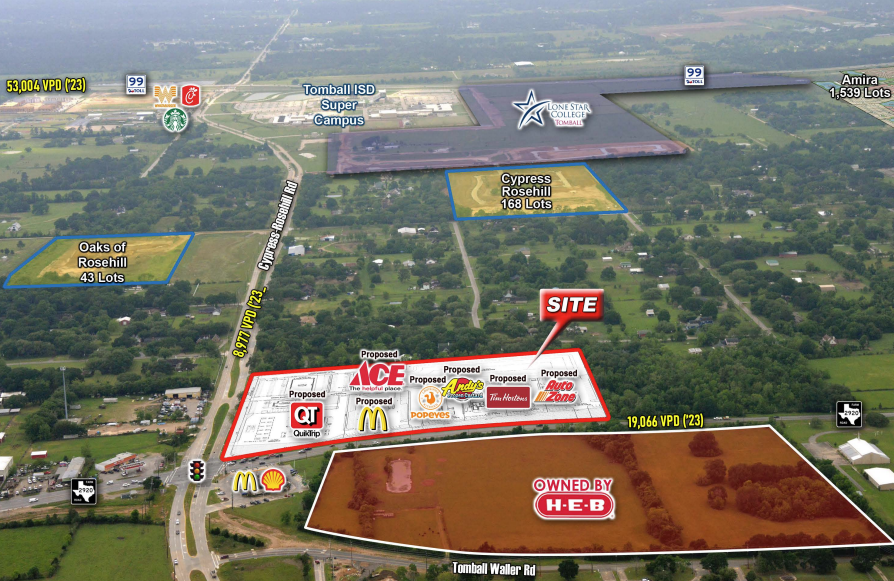 SWC of FM 2920 & Cypress Rosehill Rd, Tomball, TX for lease - Building Photo - Image 1 of 1