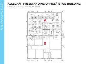500 Linn St, Allegan, MI for lease Floor Plan- Image 1 of 2