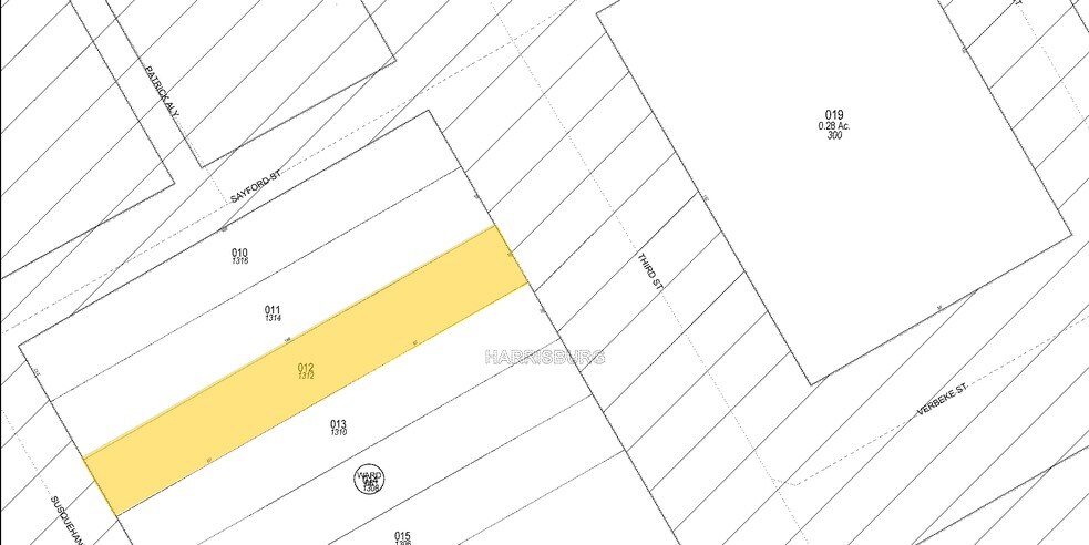 1312 N 3rd St, Harrisburg, PA à vendre - Plan cadastral - Image 3 de 3