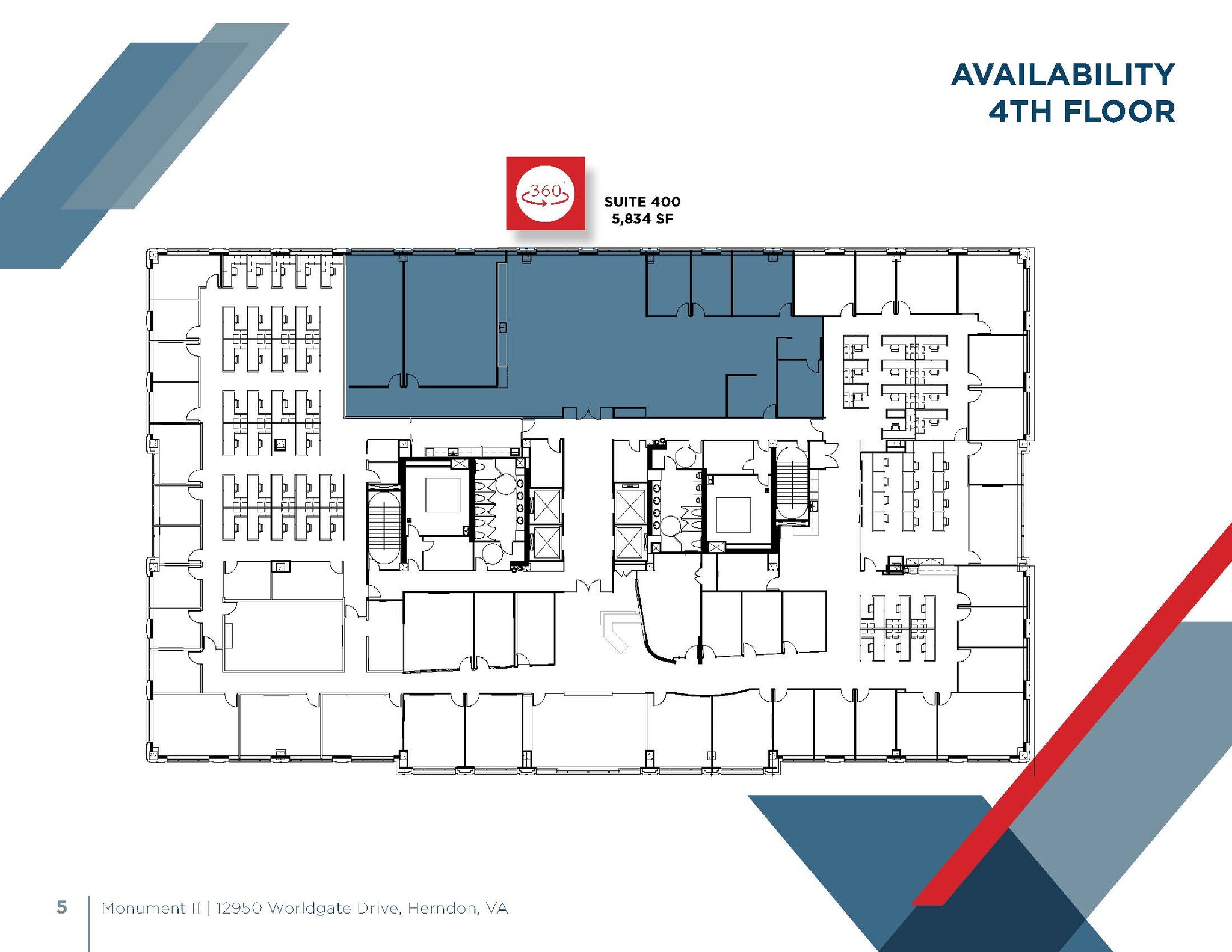 12950 Worldgate Dr, Herndon, VA à louer Plan d  tage- Image 1 de 1