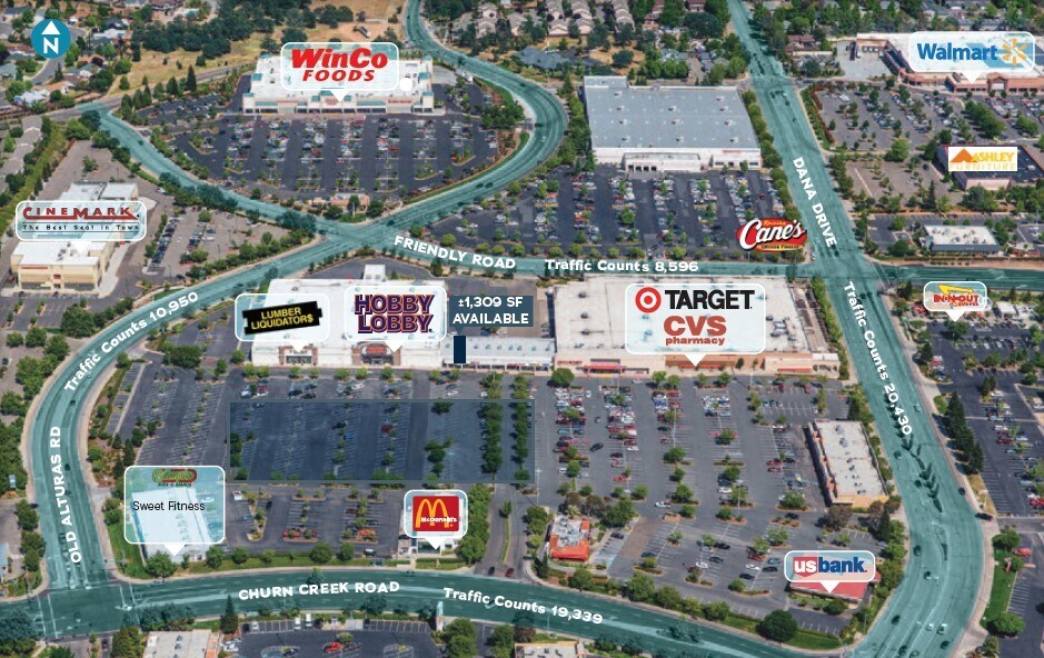 1310-1380 Churn Creek Rd, Redding, CA for lease Primary Photo- Image 1 of 2