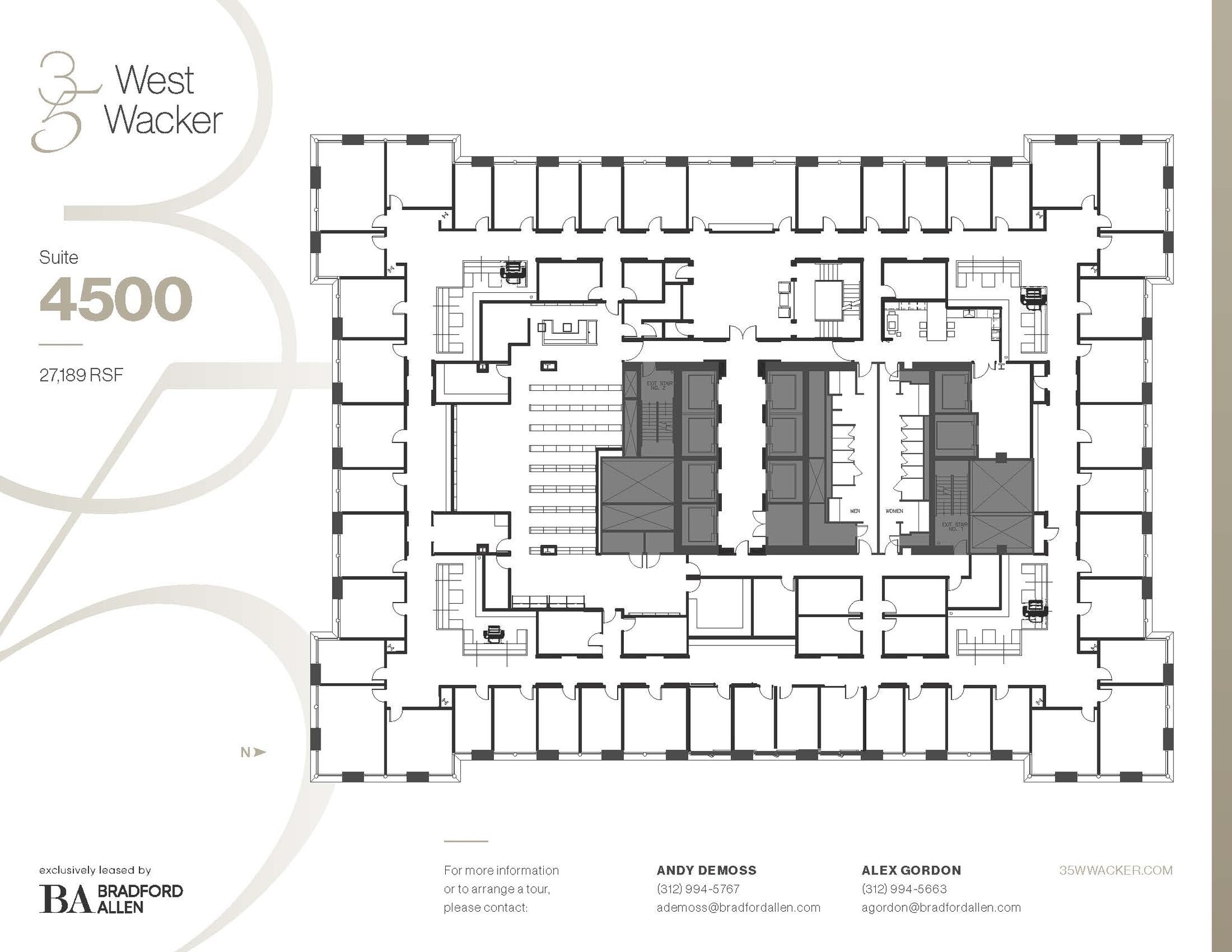 35 W Wacker Dr, Chicago, IL à louer Plan d’étage- Image 1 de 1