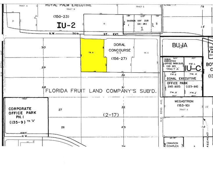 8400 NW 36th St, Doral, FL à louer - Plan cadastral - Image 2 de 6