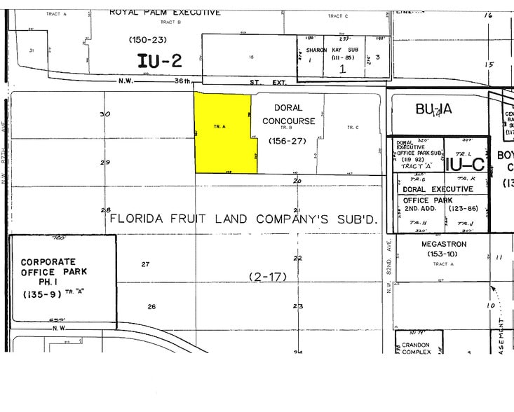 8400 NW 36th St, Doral, FL for lease - Plat Map - Image 2 of 6