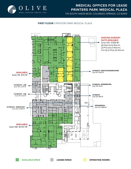 175 S Union Blvd, Colorado Springs, CO for lease - Floor Plan - Image 2 of 7