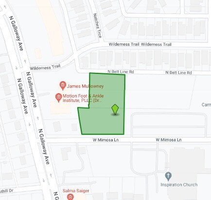 100 W Mimosa Ln, Mesquite, TX for sale - Plat Map - Image 2 of 2