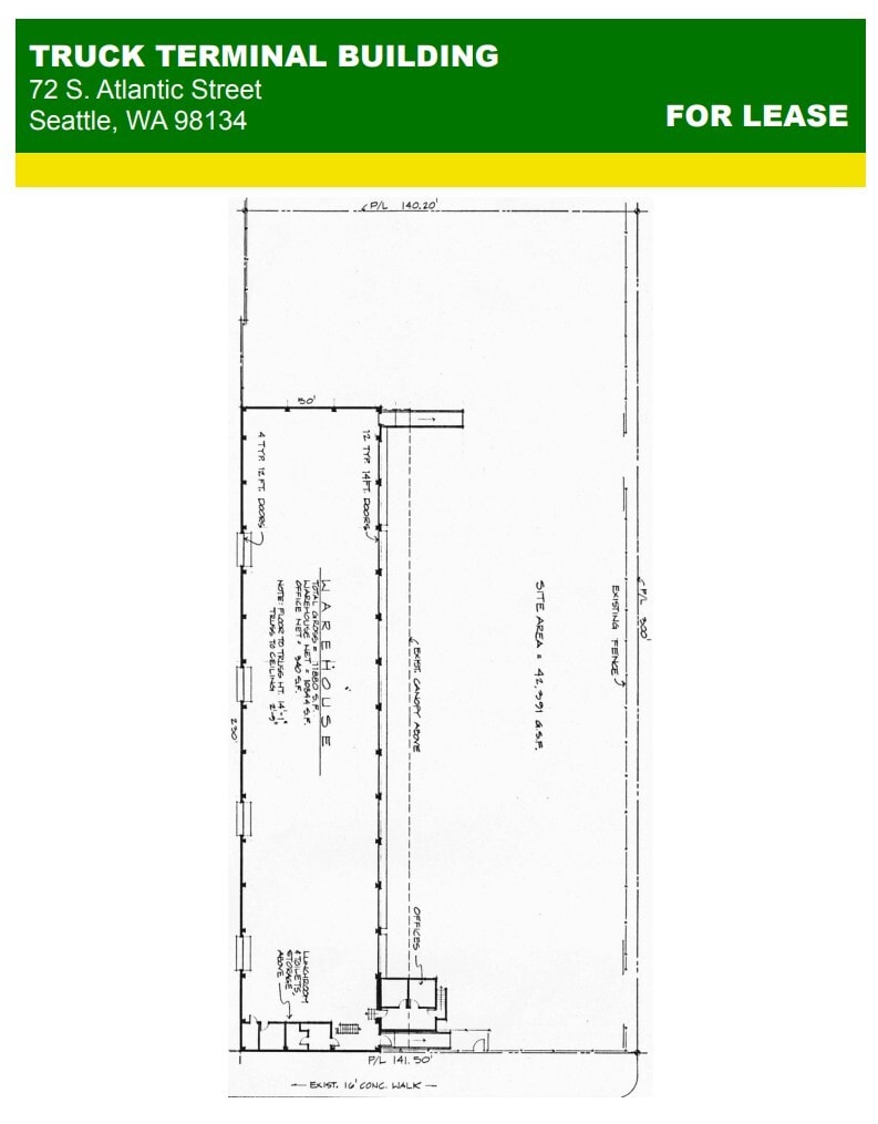 72 S Atlantic St, Seattle, WA for lease Floor Plan- Image 1 of 1