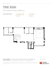 3550 N Central Ave, Phoenix, AZ à louer Plan d’étage- Image 1 de 1