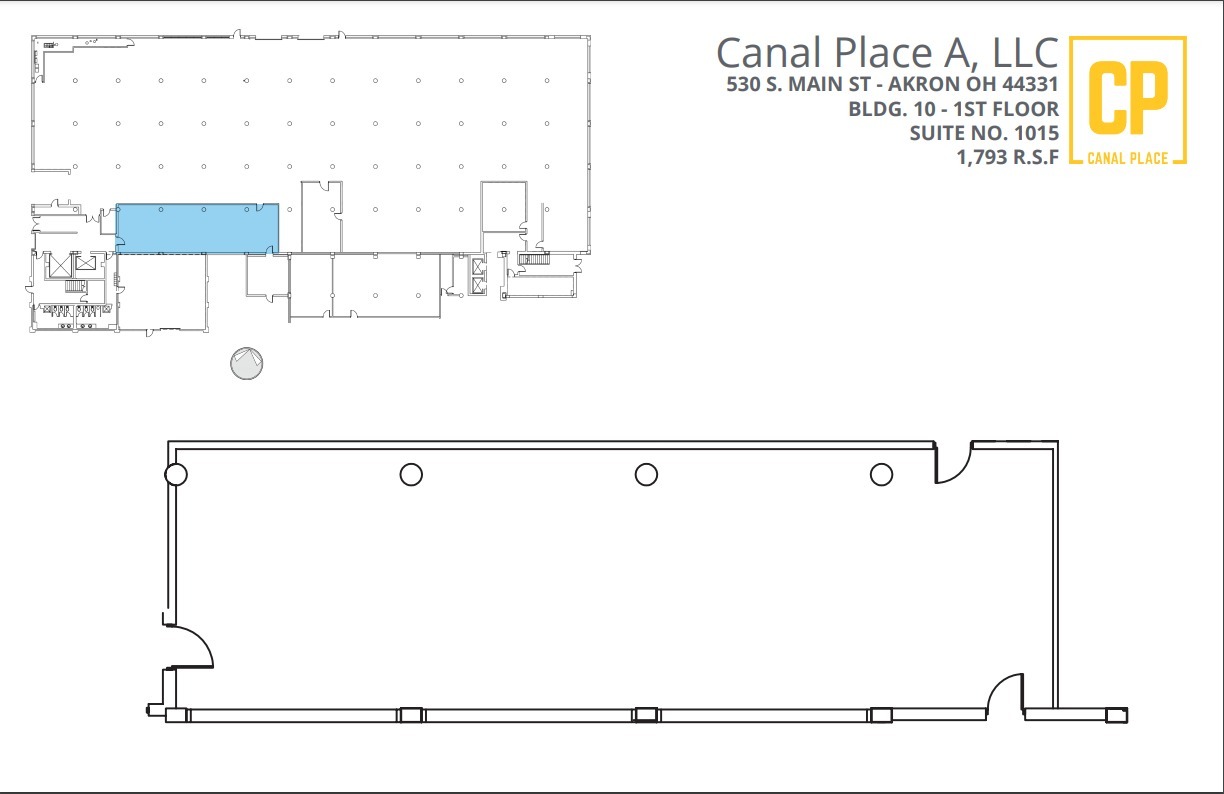 540 S Main St, Akron, OH à louer Plan d  tage- Image 1 de 1