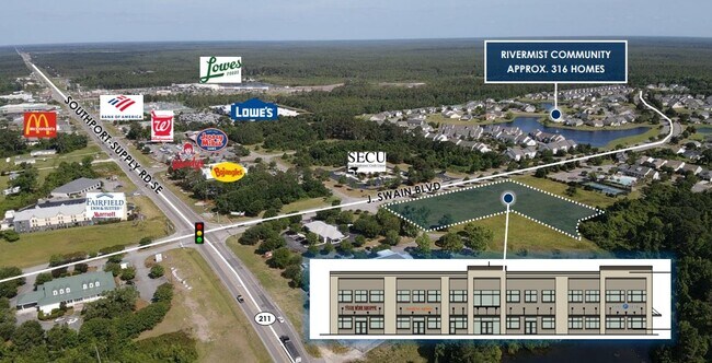 Plus de détails pour 5020 J Swain Blvd, Southport, NC - Bureau, Commerce de détail à louer