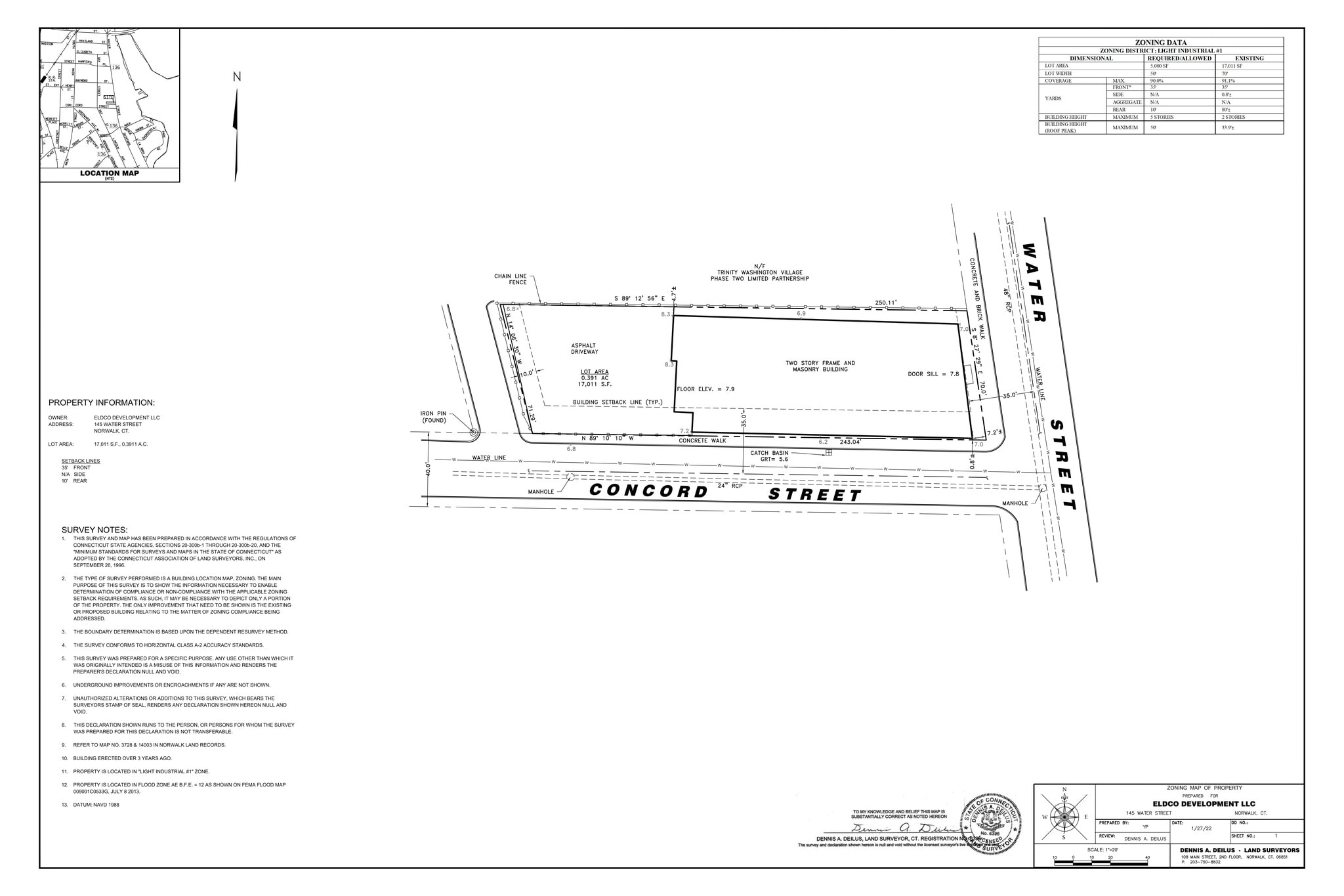 145 Water St, Norwalk, CT for lease Site Plan- Image 1 of 3