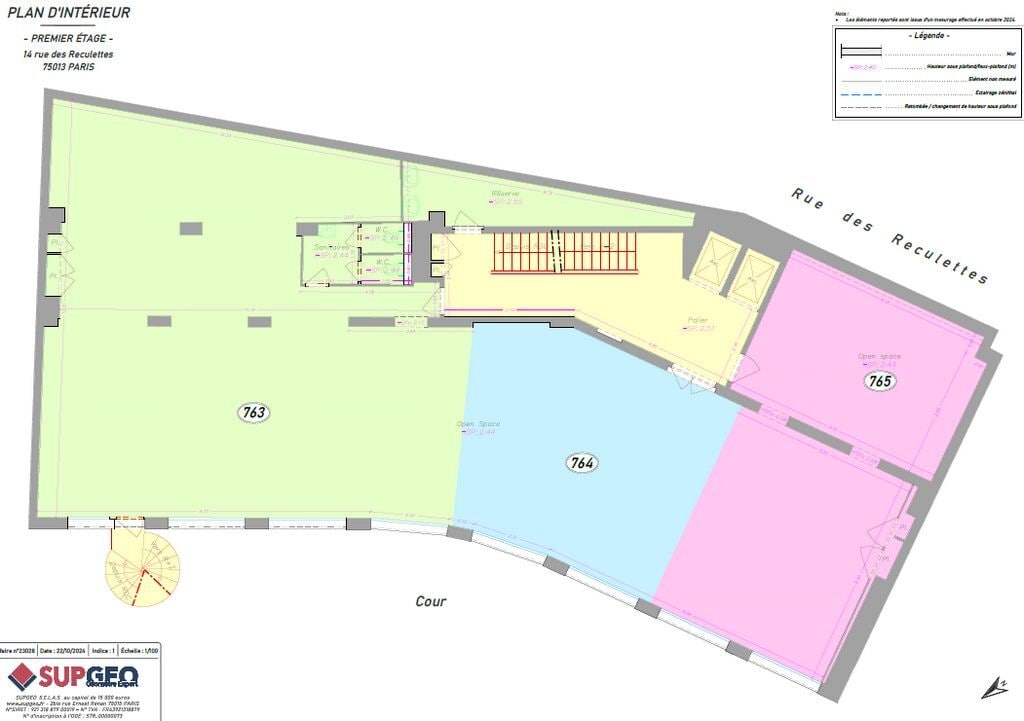 14 Rue Des Reculettes, Paris, PAR 75013 - Unit Lot 1er - - Floor Plan - Image 1 of 5